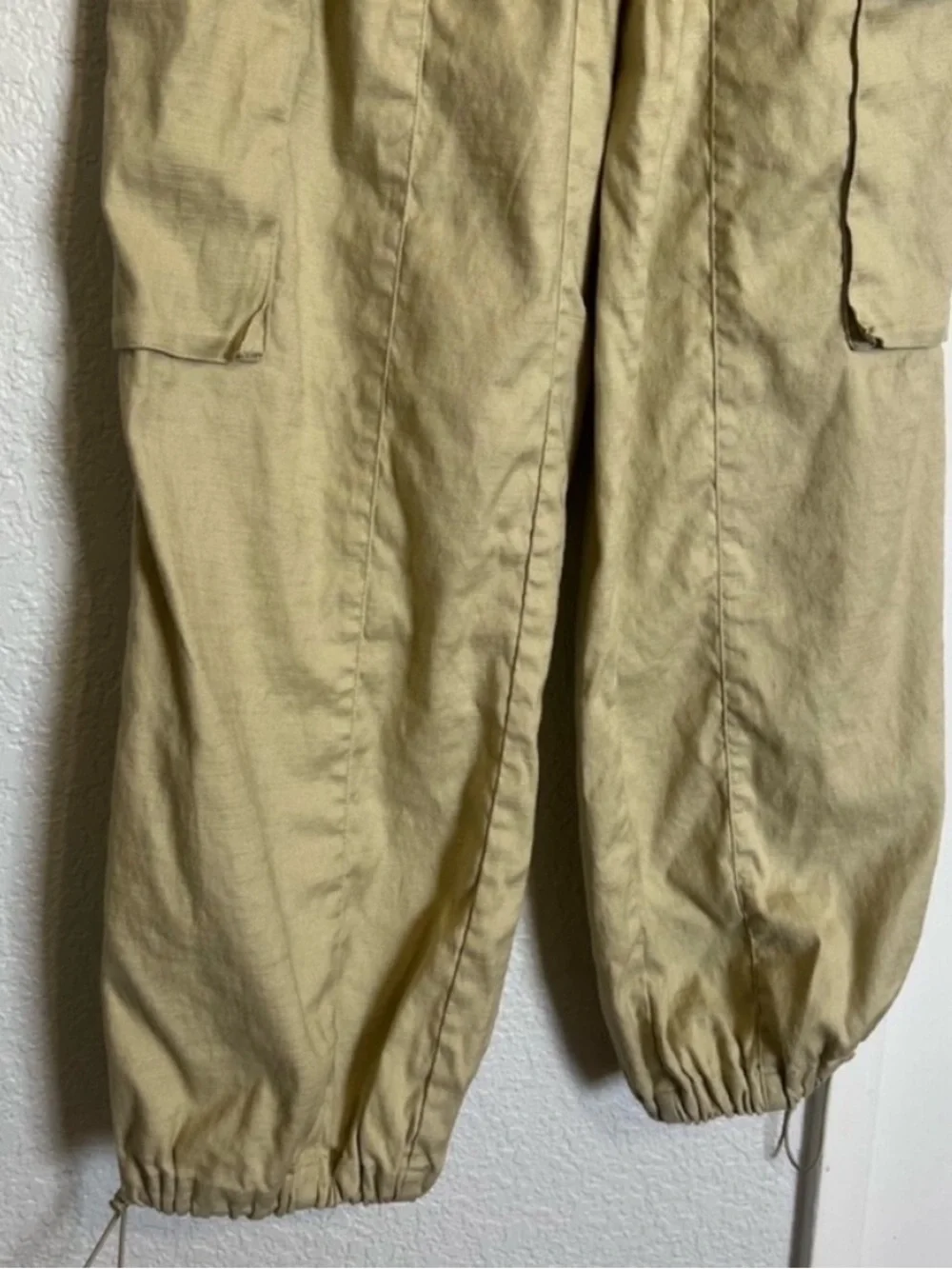 Rails Ollie Linen Blend Cargo Pants Ochre Beige Drawstring Utility Pant